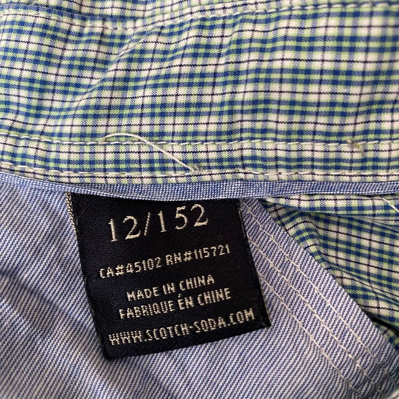 Scotch Shrunk snap front shirt size 12 - Picture 3 of 4